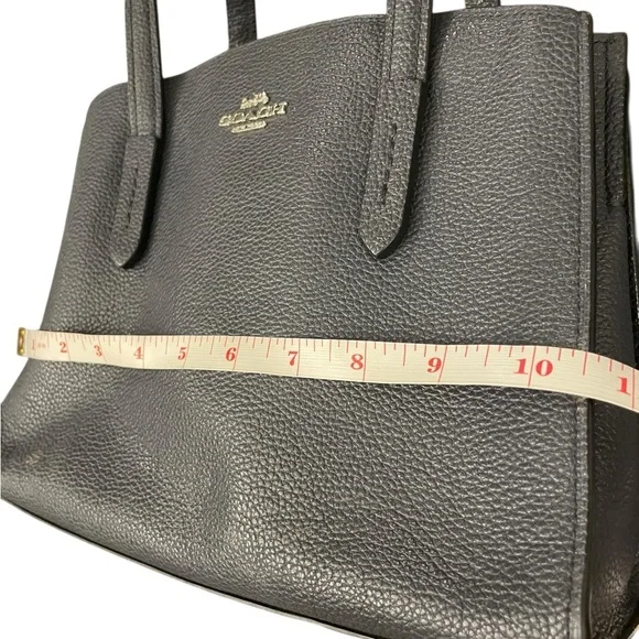 COACH Charlie Handbag Shoulder Purse Black 29529‎ Carryall City Classic Designer - Picture 6 of 10